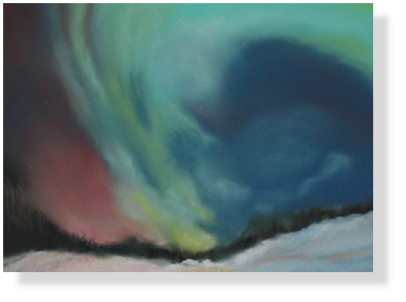 (77) Nordlicht 1, 30 x 40 cm 2012 (77) Nordlicht 1, 30 x 40 cm 2012